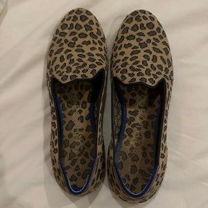ROTHY'S Leopard Print Round Toe Flats/loafers EUC, Never washed.